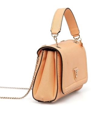 Guess Borsa A Tracolla Con Placca Logo - Neutro
