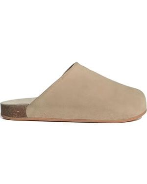 adidas Adimule Suede Flat Mules - Natural