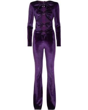 Philipp Plein Mono con aberturas - Morado