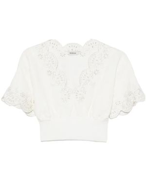 Jonathan Simkhai Delphina Crop Top - White