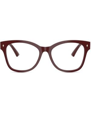Jimmy Choo Round-Frame Glasses - Red