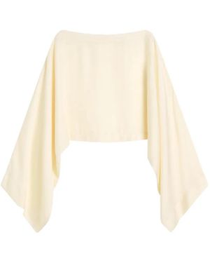 Bondi Born Ardea Hammered-Satin Top - White