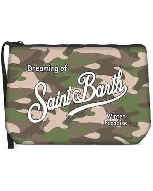 MC2 Saint Barth Clutch Mit Camouflagemuster - Grau