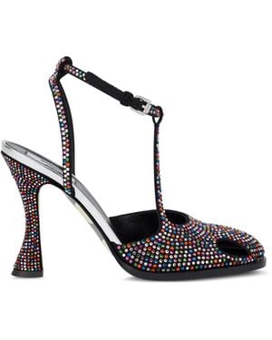 Moschino Pumps Mit Kristallen - Weiß