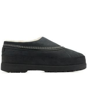 Sorel Mules Ambler De Ante Con Costuras En Contraste - Negro