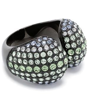 Swarovski Anello da cocktail Sublima con cristalli - Nero