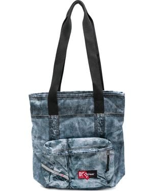 Eastpak X Diesel Denim-Effect Tote Bag - Blue