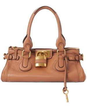 Chloé Bolso Paddington De Piel - Marrón