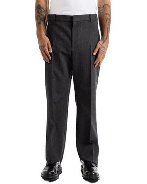 Balenciaga Pressed-Crease Tailored Trousers - Black