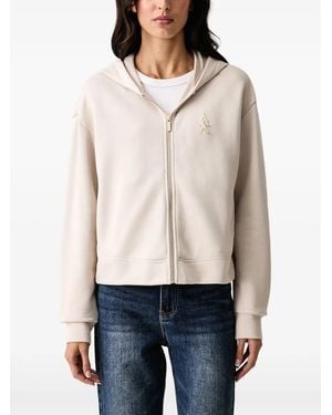 ARMANI EXCHANGE Sudadera Con Capucha Y Logo - Blanco