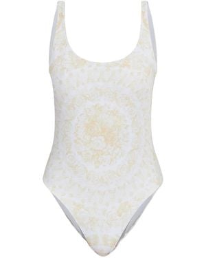 Versace Badpak Met Bloemenprint - Wit