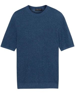 Brooks Brothers Crew-Neck Knitted T-Shirt - Blue