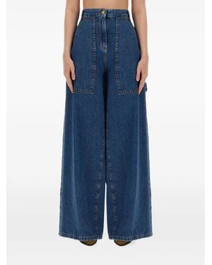 Etro Belt-Loop Buttoned Jeans - Blue