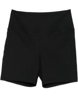J.Lindeberg Elisa Ribbed Biker Shorts - Black