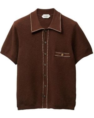 Versace Chemise En Maille - Brown