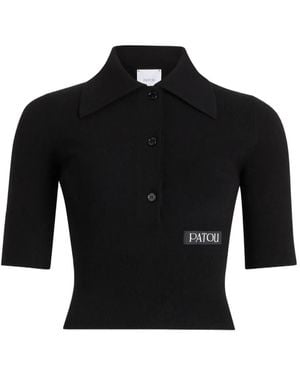 Patou Polo Con Applicazione Logo - Nero