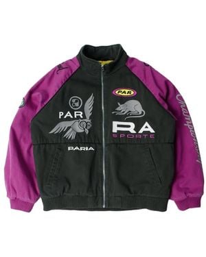 by Parra Owl Meets Rat Racing Jacket - Red