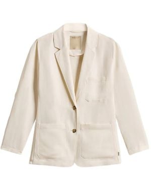Woolrich Patch-Pocket Blazer - White