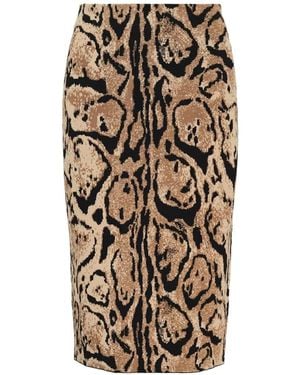 Stella McCartney Jacquard Sheath Skirt - White