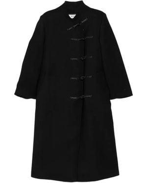 Rohe Pankou-Closure Wool Coat - Black