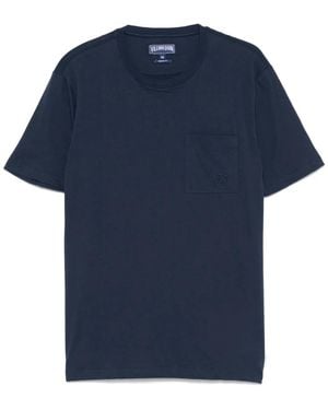 Vilebrequin Logo-Embroidered T-Shirt - Blue