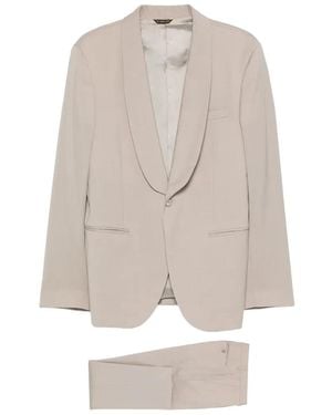 Manuel Ritz Shawl-Lapel Single-Breasted Suit - White