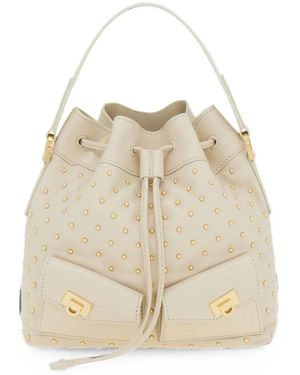 Ferragamo Multipocket Bucket Bag - Natural