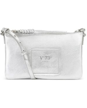V73 Bolso De Hombro Con Cremallera En El Tope - Blanco