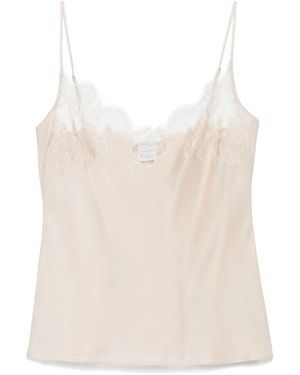 Carine Gilson Silk Camisole - White