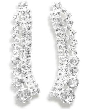 Hzmer Jewelry Oorbellen Verfraaid Met Kristallen - Wit