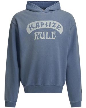 Kapital Graphic Hooded Jumper - Blue