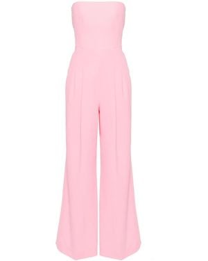 Emilia Wickstead Jumpsuit Met Wijde Pijpen - Roze