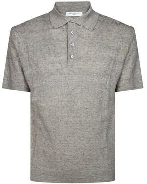 Daniele Fiesoli Textured Polo Shirt - Grey