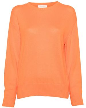 ViCOLO Ribbed-Trims Sweater - Orange