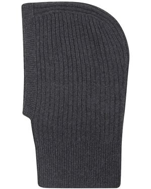 Aragona Ribbed-Knit Cashmere Balaclava - Blue
