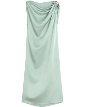 Lanvin Arpège Ring Draped Dress - Green
