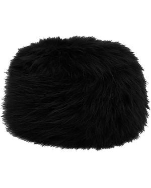 Apparis Margot Faux-Fur Pillbox Hat - Black