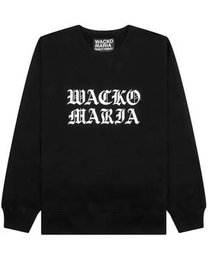 Wacko Maria Heavyweight Logo-Print Sweatshirt - Black