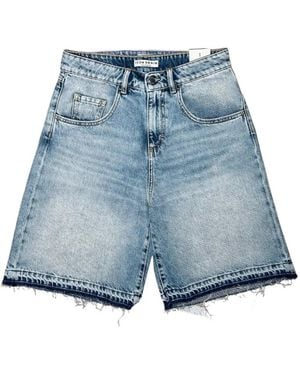 ICON DENIM Pantalones Vaqueros Cortos Lulu Deshilachados - Azul