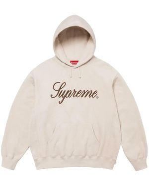Supreme ロゴ パーカー - ホワイト