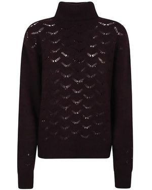 Kiton Open-Knit Jumper - Black
