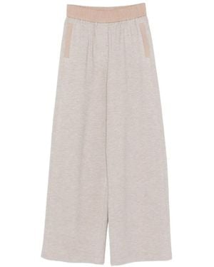 Peserico Elasticated-Waistband Track Pants - White