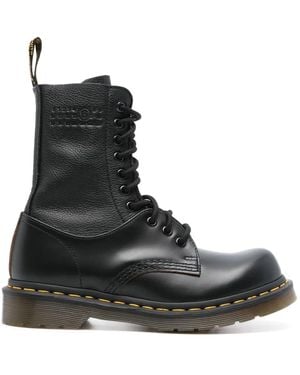 MM6 by Maison Martin Margiela Dr. Martensエディション ブラック 10 Eye Twisted And Reimagined 85 Las ブーツ
