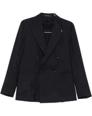 Tagliatore Double-Breasted Blazer - Black