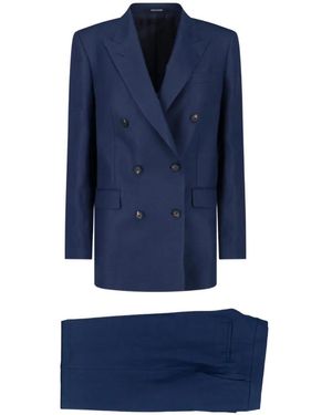 Tagliatore Jasmine Double-Breasted Suit - Blue