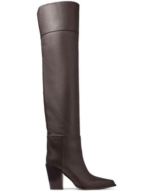 Jimmy Choo Botas Cece con tacón de 80 mm - Marrón
