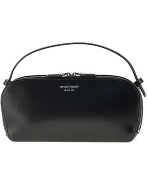 Emporio Armani Logo-Print Tote Bag - Black
