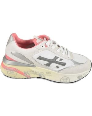 Premiata Moerund Panelled Trainers - White