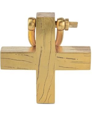 Parts Of 4 Plus Cross-Shaped Charm - Metallic