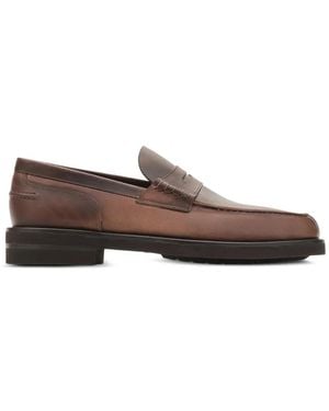 Lottusse Mocassins Daytona En Cuir - Brown